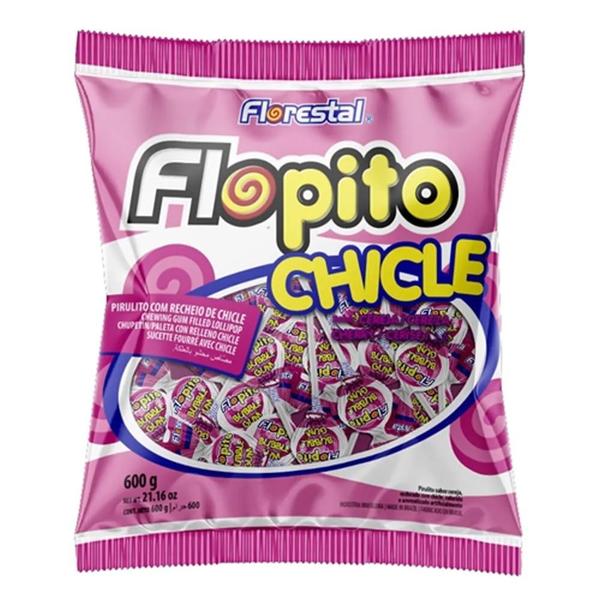 Imagem de Pirulito Flopito Chicle Cereja 500g - Florestal