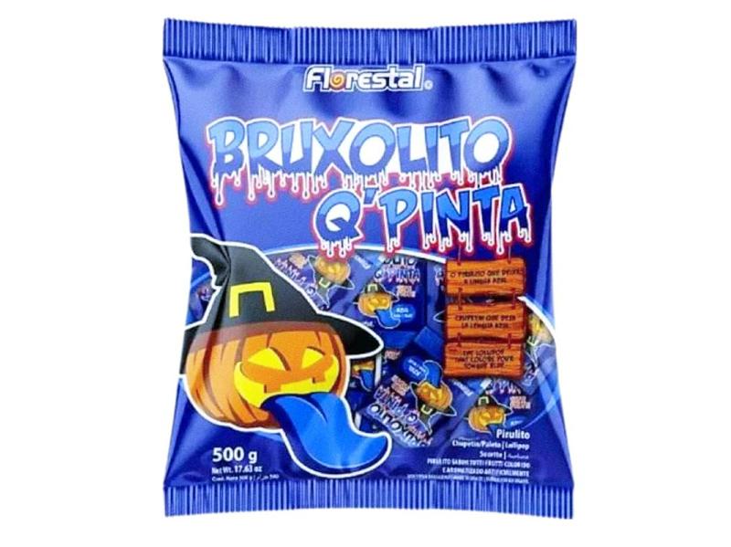 Imagem de Pirulito Halloween Tatuagem e Pinta Língua Bruxolito 500g - 3 Pacotes