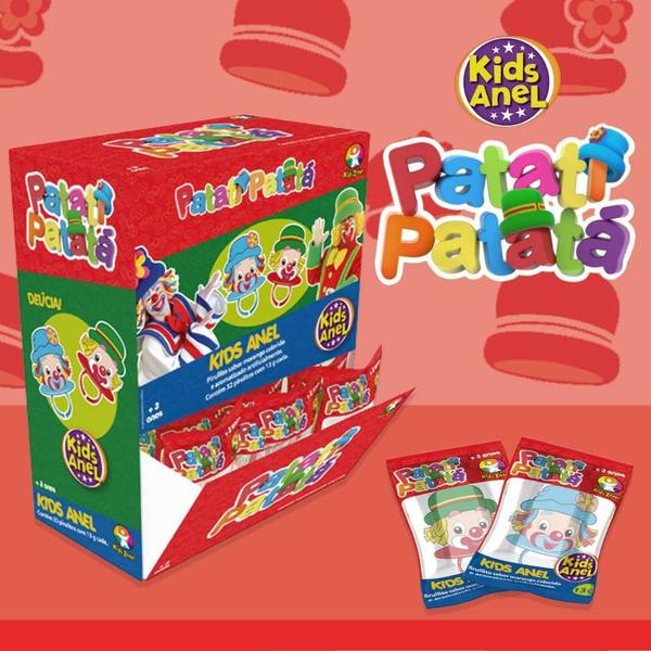 Imagem de Pirulito Kids Anel Patati Patata Display Com 32 Unidades