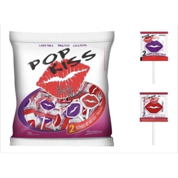 Imagem de Pirulito Pop Kiss Beija Mais Pacote C/50unid - 500g