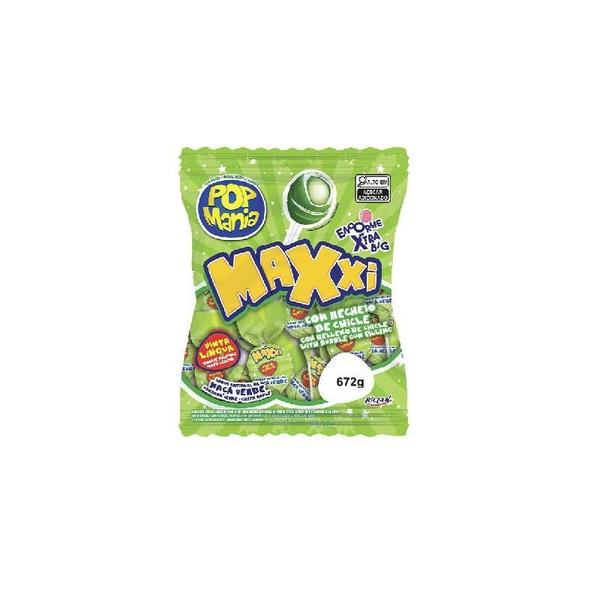 Imagem de Pirulito Pop Mania Maxi Maça Verde 672G