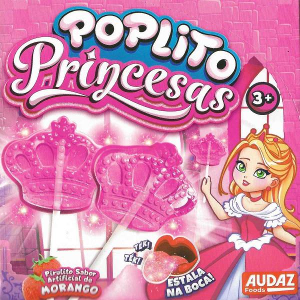 Pirulito PopLito Princesas Estala na Boca Display com 15 - Audaz Foods Imagem de Pirulito PopLito Princesas Estala na Boca Display com 15