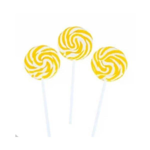 Pirulito psicodélico amarelo e branco pacote 50 un martinha Imagem de Pirulito psicodélico amarelo e branco pacote 50 un martinha