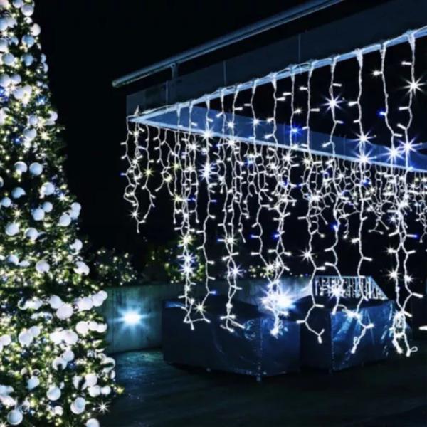 Imagem de Pisca 100 Fio Led Branco 8,5m 110v Decoração Festa Natal