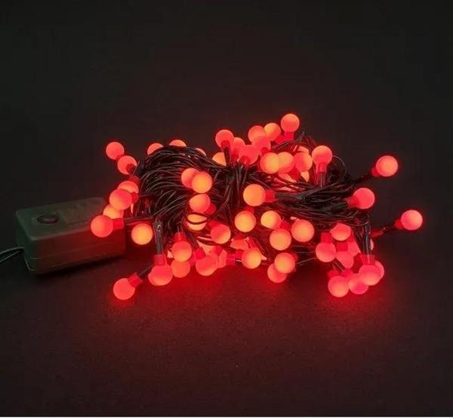 Pisca 100 Led 127v Vermelho 8 Funções 8m Cerejinha Bolinha - Global Imagem de Pisca 100 Led 127v Vermelho 8 Funções 8m Cerejinha Bolinha - Global