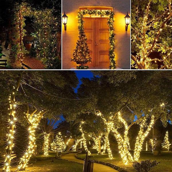 Imagem de Pisca Arvore Natal Branco Quente Amarelo 100 Leds 10 Metros