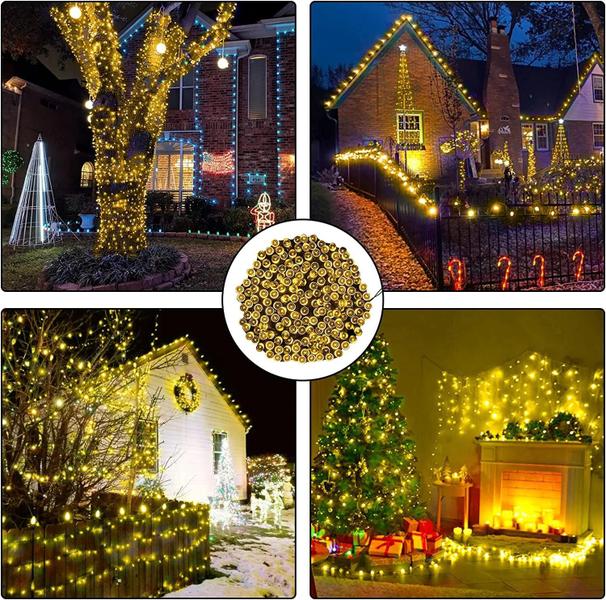 Imagem de Pisca Arvore Natal Branco Quente Amarelo 100 Leds 10 Metros