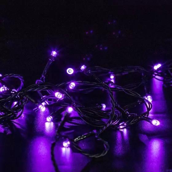 Imagem de Pisca Cordão De Luz Fio de Luzes Led Roxo 17 Metros 220v