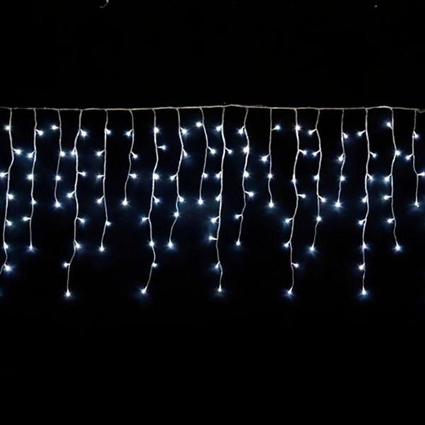 Imagem de Pisca Cortina Led Branco 100 LEDs 2,5 m 8 funções 127v 21353 Yangzi