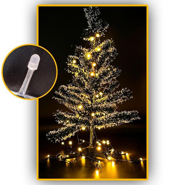 Imagem de Pisca de natal 100 leds branco quente 9m 127v