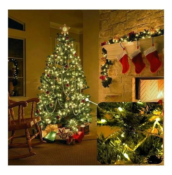 Pisca Fio Transparente 100 Lâmpadas Led 127v 10m Amarelo Branco Quente Warm - Global Imagem de Pisca Fio Transparente 100 Lâmpadas Led 127v 10m Amarelo Branco Quente Warm