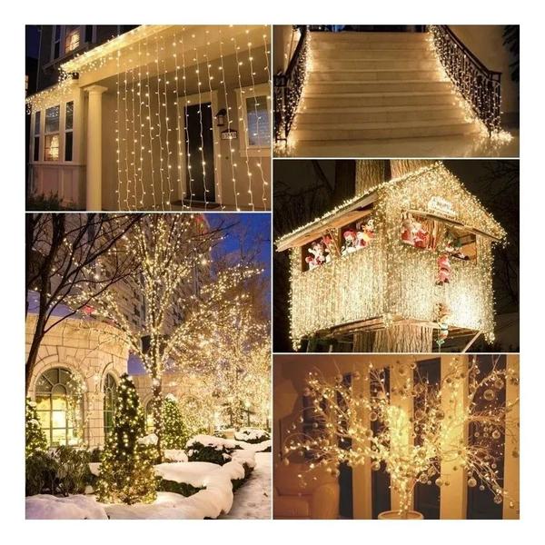 Pisca Fio Transparente 100 Lâmpadas Led 127v 10m Amarelo Branco Quente Warm - Global Imagem de Pisca Fio Transparente 100 Lâmpadas Led 127v 10m Amarelo Branco Quente Warm