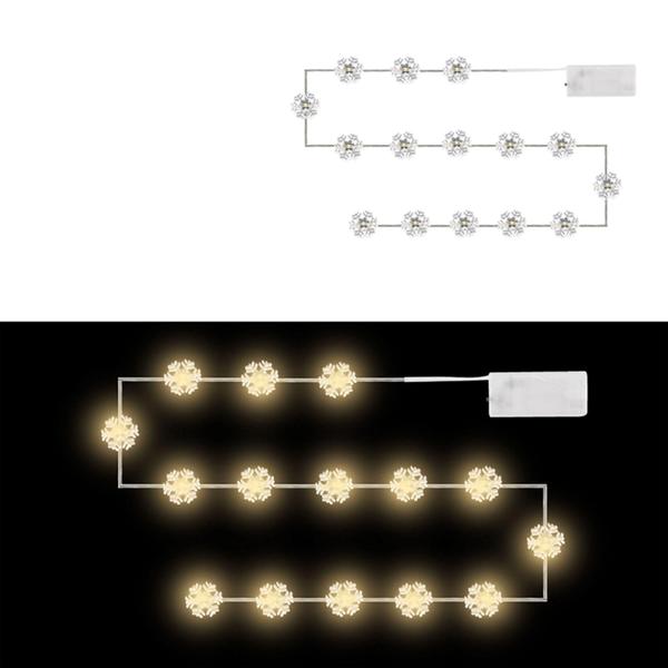 Imagem de Pisca Flocos 20 Leds 2m Branco A Pilha - Art Christmas