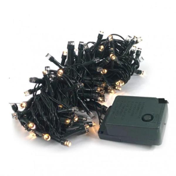 Pisca led 100l quente 8f fio verde 9m 220v - Wincy Imagem de Pisca led 100l quente 8f fio verde 9m 220v