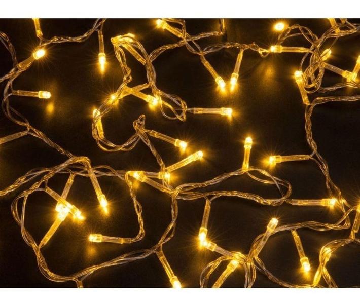 Imagem de Pisca Led Branco Quente Natal 8 Funções 100 Lâmpadas 110V