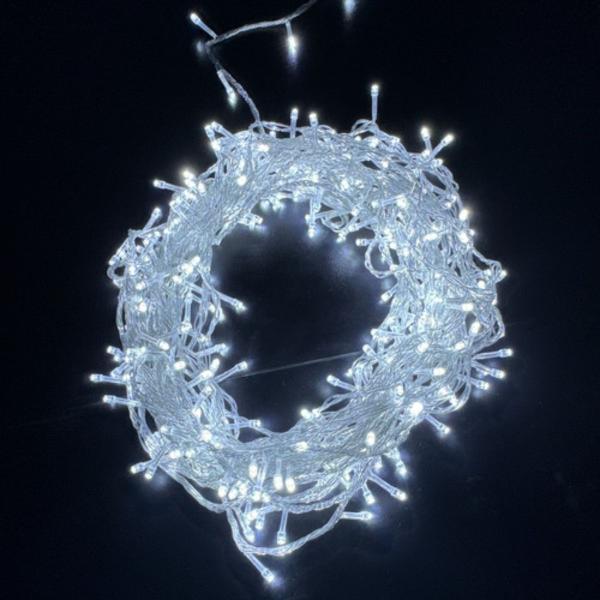 Imagem de Pisca Natal 30m Branco Frio 300 Leds 8 Modos Luvinco