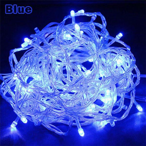 Pisca Pisca 100 Lâmpadas Azul 220v 8,5m Decoração Natal - Fuxing Imagem de Pisca Pisca 100 Lâmpadas Azul 220v 8,5m Decoração Natal