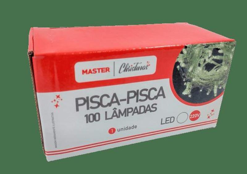 Imagem de Pisca Pisca 100 lâmpadas LED Branca - Rio Master