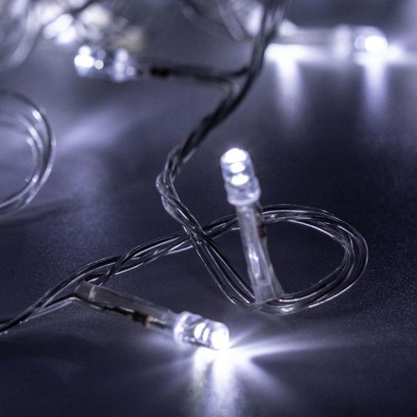 Imagem de Pisca Pisca 100 Led Branco Fria Decoração Festa Natal 110V