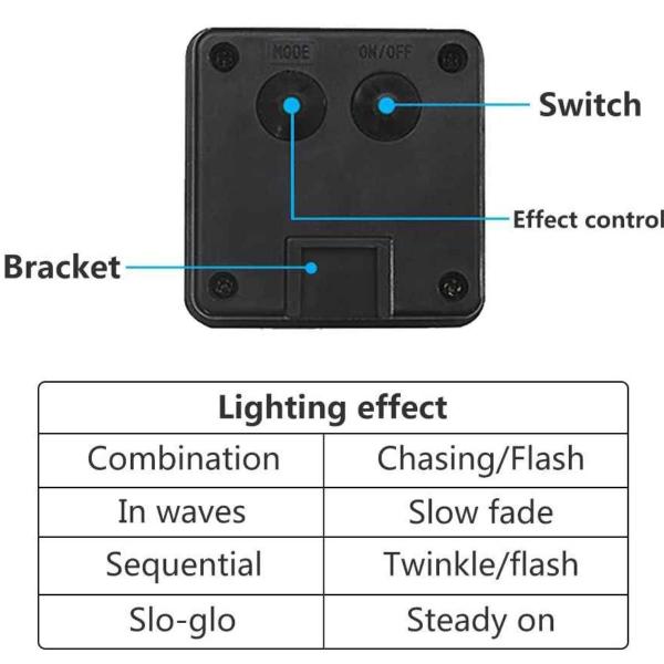 Imagem de Pisca Pisca 100 Led Solar Decoração de Natal á prova d'água