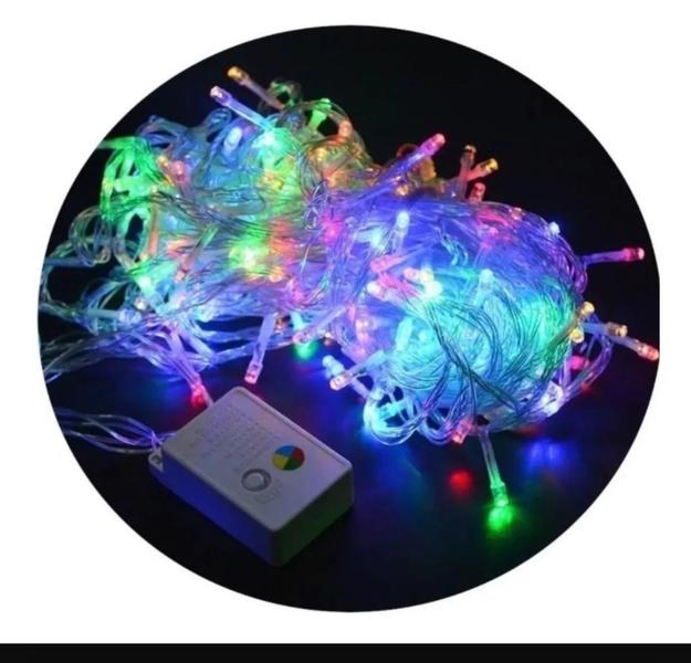 Pisca Pisca 100 Leds Fio Transparente 8 Funções Natal 127v REF 15100 - Global Imagem de Pisca Pisca 100 Leds Fio Transparente 8 Funções Natal 127v REF 15100