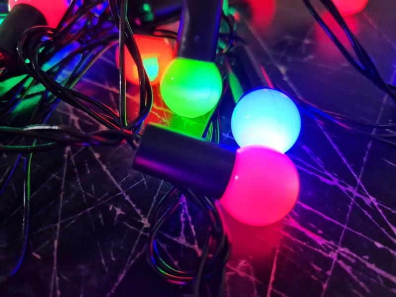 Imagem de Pisca Pisca c/40 Bolinhas Coloridas LED Decoração Natal 4mts