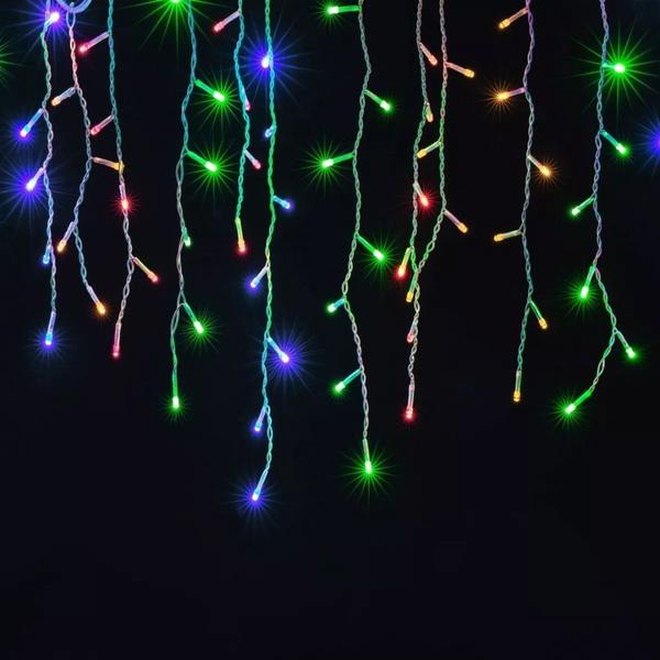 Imagem de PIsca Pisca Cascata 400 Leds Color 8 Funções 9,5 Mt 127 Volts