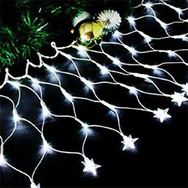 Imagem de Pisca Pisca Cascata Estrela De Natal 120 Lampadas 8 Funçoes (JA80504) - Rio Master