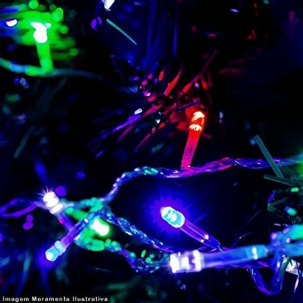 Imagem de Pisca Pisca com 100 Leds Aprova Da Agua 127v Para Decoração De Festa / Natal 9 metros Colorido Ecens