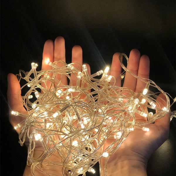 Pisca Pisca com 100 LEDs de 9 Metros com 8 Funções - 127v Branco Frio - Wincy Natal Imagem de Pisca Pisca com 100 LEDs de 9 Metros com 8 Funções - 127v Branco Frio
