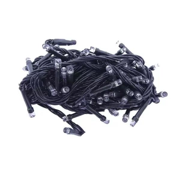 Pisca-Pisca Cordão Fio Verde 100 Led Azul 8 Funcoes 110V - Brilliant Imagem de Pisca-Pisca Cordão Fio Verde 100 Led Azul 8 Funcoes 110V