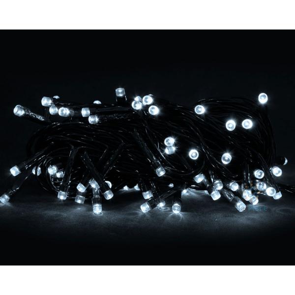 Pisca-pisca Cordão Fio Verde 100 Led Branco 8 Funcoes 110V - Brilliant Imagem de Pisca-pisca Cordão Fio Verde 100 Led Branco 8 Funcoes 110V