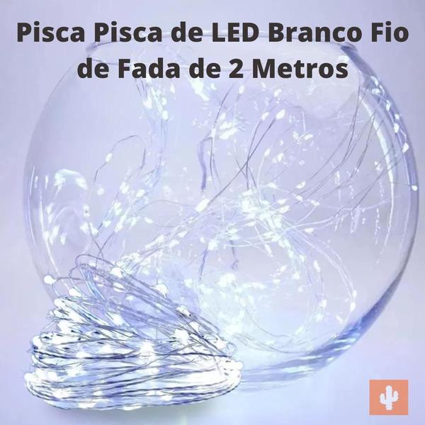 Imagem de Pisca Pisca de LED Branco Fio de Fada de 2 Metros