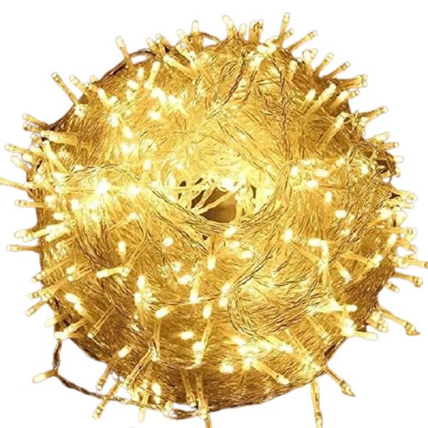 Pisca pisca de led cascata branco quente 2,3m com 100 lampadas natal - fartex Imagem de Pisca pisca de led cascata branco quente 2,3m com 100 lampadas natal - fartex