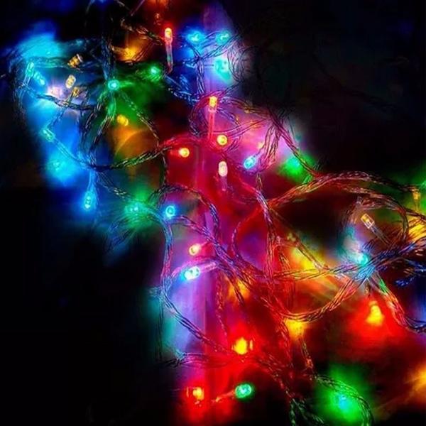 Pisca Pisca De Led Colorido Natal 8 Funções 200 Lâmpadas 110v - Rio Master Imagem de Pisca Pisca De Led Colorido Natal 8 Funções 200 Lâmpadas 110v
