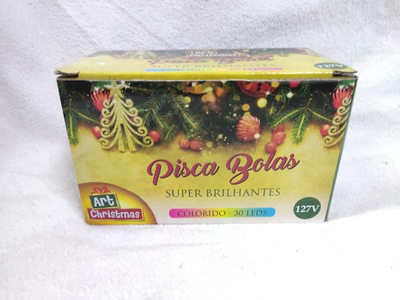 Imagem de Pisca Pisca De Natal 30 Bolas De Leds Colorido 5 Metros 127v - Golden