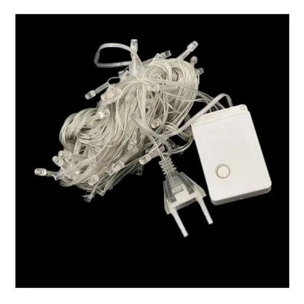 Pisca Pisca Fio Transparente 100 Lâmpadas Led 127v 10m Cor Branco - Global Imagem de Pisca Pisca Fio Transparente 100 Lâmpadas Led 127v 10m Cor Branco