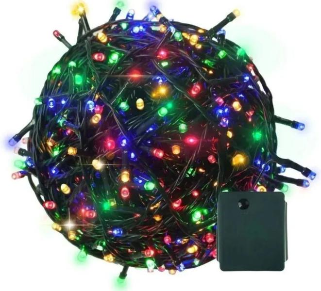 Imagem de Pisca Pisca Led Colorido 100 Lâmpadas Luz De Natal Decoração