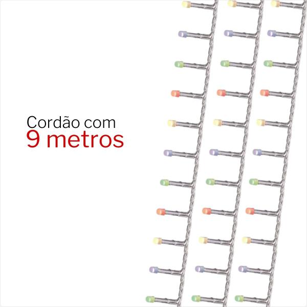 Imagem de Pisca Pisca Natal Cabo Transparente 9 Metros x 100 Lâmpadas em Led