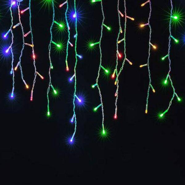 Imagem de Pisca Pisca Natalino 15 Luzes Leds 8 Funções Ou Fixa À Pilha Decoração Natal Colorido 2 Metros - SVS