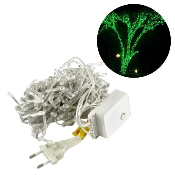 Pisca Pisca Verde 220v Led 100 Lâmpadas 8 funções 9 Metros - RT Imagem de Pisca Pisca Verde 220v Led 100 Lâmpadas 8 funções 9 Metros