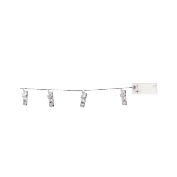 Pisca Prendedor LED Super Brilhante Branco Quente - 10 Leds - Geral Imagem de Pisca Prendedor LED Super Brilhante Branco Quente - 10 Leds