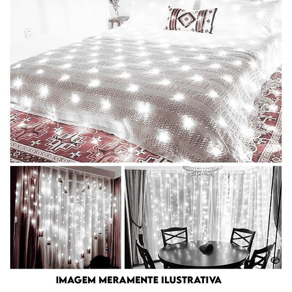 Imagem de Pisca Rede 320 Leds Digital 8 Funções Decoração Natal Branco