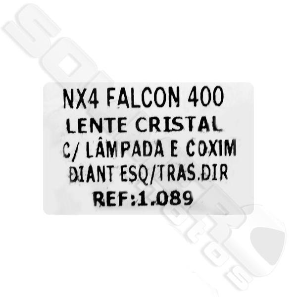 Imagem de Pisca Seta Diant Esquerdo/Tras Direito Nx Falcon 400 Cristal