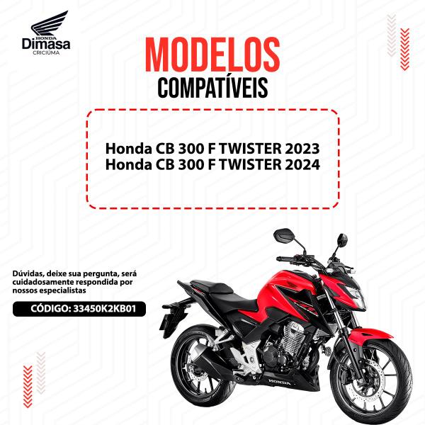 Imagem de Pisca Seta Dianteiro Esquerdo CB 300F Twister 2023 2024 Original Honda