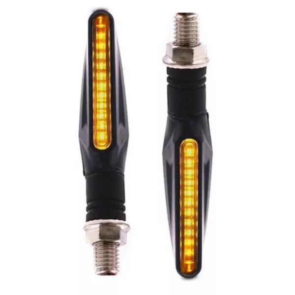 Imagem de Pisca Seta Led Moto Modelo Slim Palito Universal Par 