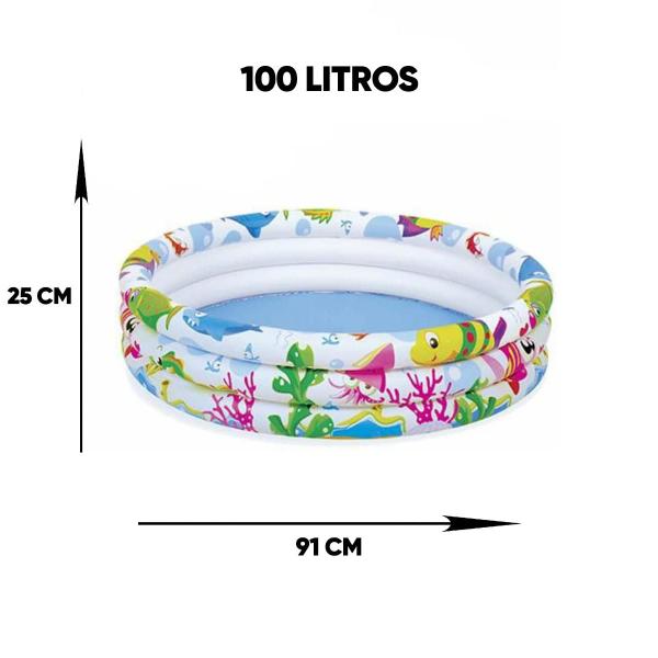 Imagem de Piscina 100 L + 100 Bolinhas + Bomba