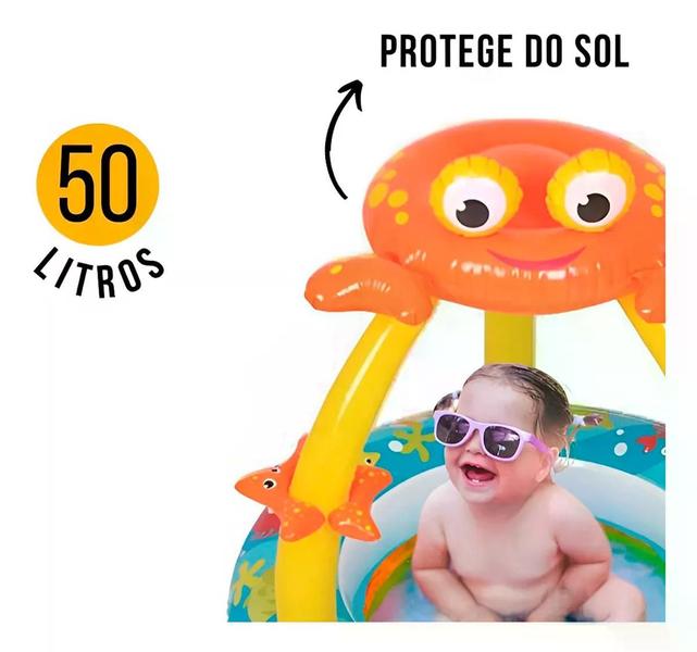 Imagem de Piscina Banheira Infantil Caranguejo de 50 Litros 100x95cm