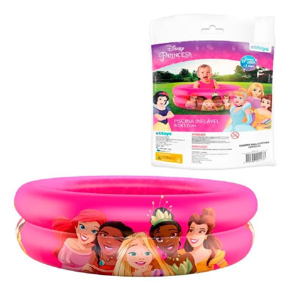 Imagem de Piscina Banheira Infantil Inflavel Etitoys Princesa 37 L