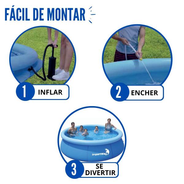 Imagem de Piscina borda inflavel 4600l